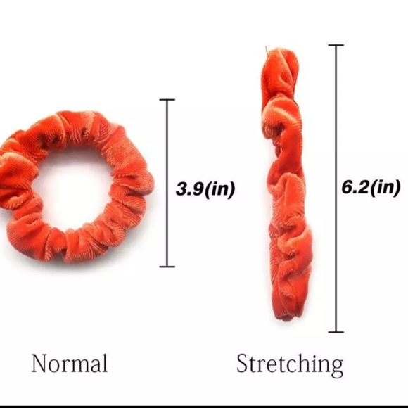 🔹️10 Velvet Random Colored Scrunchies - Picture 4 of 5